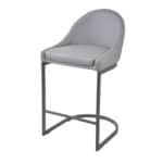 כסא בר דגם Y-1525-1 אפור -רגל שחור