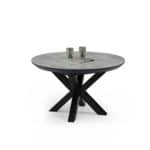 שולחן פסיפיק(PACIFIC)אפור מבריק רגל שחור(LP01)