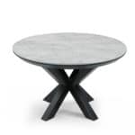 שולחן פסיפיק(PACIFIC) אפור מט רגל שחור(LM01)
