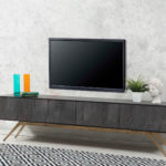 מזנון דגם גמייקה 4 תאים NEW (JAMEIKA)אפור בטון/ אלון שחור