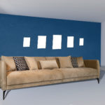 ספה דגם DOLCE נס קפה קטיפה(111087)